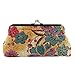 Toraway Wallet, Lady Vintage Flower Hasp Coin Purse Wallet Clutch Bag (Yellow)