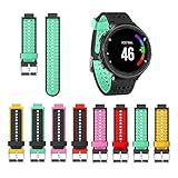Kobwa Replacement Silicone Band with Pin Removal Tool for Garmin Forerunner 220/230/235/620/630