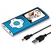 Lonve MP3 Player MP4 Player 16GB Portable Media Music Player with FM Radio Voice Recorder Supporting MP3 WMA WAV Blue