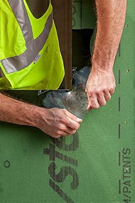 Huber Zip System Stretch Tape | Self-Adhesive Waterproof Flashing for Doors-Windows B01MTRUHCF| 6” x 75’