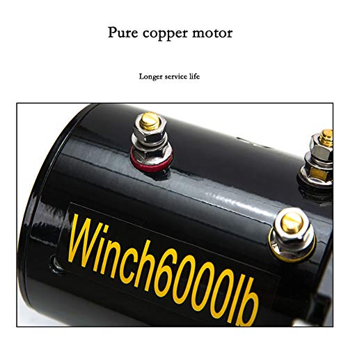 ANJIN 12V/24V Elektrische Seilwinde Winde,Seilhebezug 3000lb Belastungsfähigkeit,12v – Bild 7