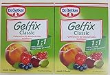 Dr.Oetker Gelfix Extra 1:1 ( 2 boxes/ 4 pouches) gelling sugar for fruity and less sweet jams, marmalades and jellies (citrus fruit)