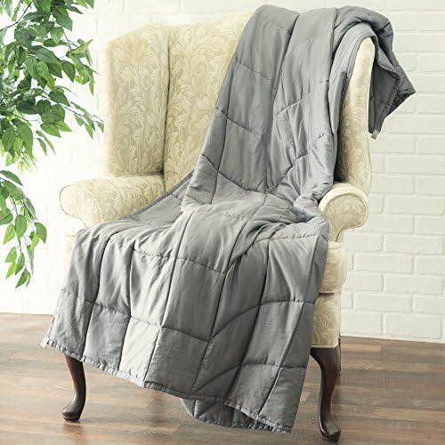 HomePremium Weighted Blanket(15 lbs for 120-180 lbs individual), Fall Asleep Faster and Sleep Better, Great for Anxiety, ADHD, Autism, OCD, and Sensory Processing Disorder(60''x80'' 15 LBS)