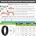 Rinfit Silicone Rings for Women 5.5mm Wide, 1.5mm Thick - Infinity Rubber Wedding Band - Silicone Ring for Her - Patented Design - Pack L, Size 8
