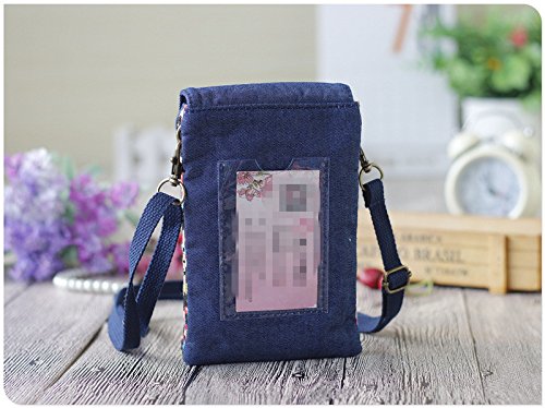 image for UrmissVintage Universal Cross-body Cell Phone Case Mini Canvas Shoulde