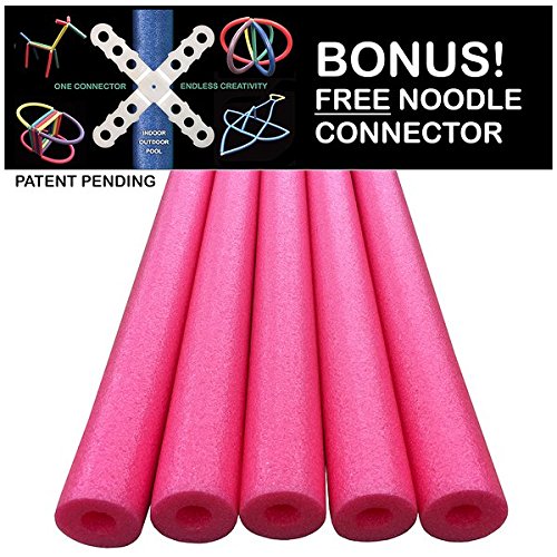 Oodles of Noodles Foam Pool Swim Noodles, 52 inch (5 Pack) - Black - Thumbnail 6