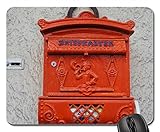 Mouse Pads - Mailbox Old Red Metal Post House