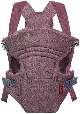 Baby Carrier Backpacks Ergonomic Soft Breathable Infant Carrier for All Shapes and Season, Adapt to Nursing Newborn, Infant & Toddler (8lbs-25lbs) - Brown