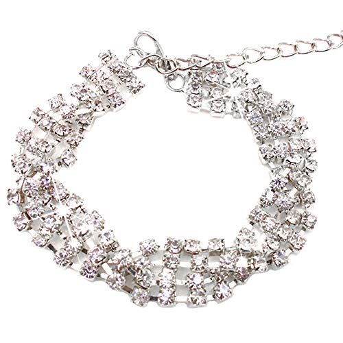 Aland Women Shiny Rhinestones Bangle Ladies Bracelet Fashion Party Jewelry Charms Silver