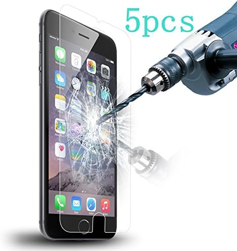 Acatim IP5.5 iPhone 6S Plus Screen Protector, Tempered Glass Screen Protector - 5 Piece