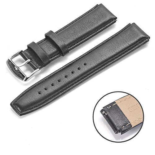 Huawei Watch Band Strap - Rerii 18mm Width, Quick-Release, Leather Band, Strap for Huawei Smart Watch, Huawei Fit Watch