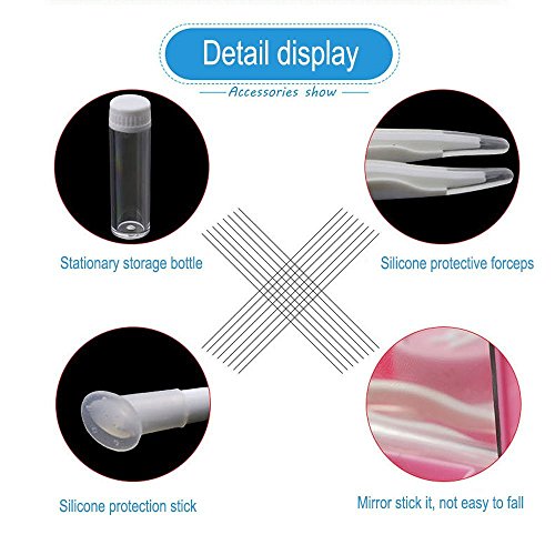 Contact Lens Cases Kits, Portable Travel Used Contact Lenses Kit, Mirror, Tweezers, Storage Flask, Double Cassette, Wear Stick, 2 Sets (Black & White)