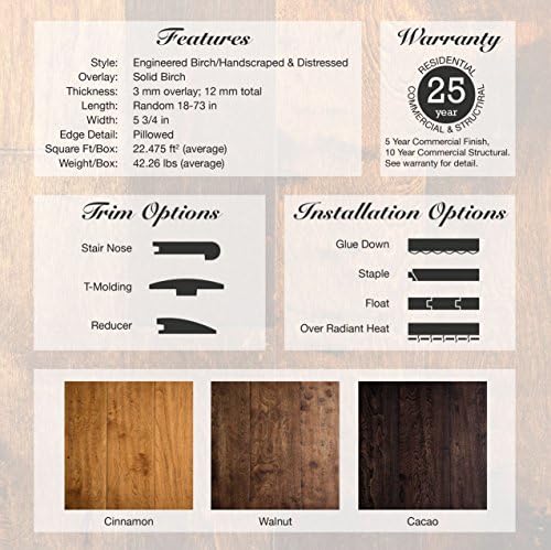 Everyday Flooring 5 X 1 2 Solid Engineered Hardwood Wood