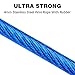 Petbobi Dog Tie-Out Cable 30ft -Heavy Duty Dog Lead Up to 120 lbs, Outdoor Leash Metal Cable with Shock Spring 360° Swivel Clips, for Yard Camping, Fit Small Medium Large Pets, Blue