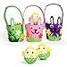 Aytai Kids DIY Craft Kit 3pcs Semi-finished Felt Bunny Baskets and Foam Eggs for Birthday Gift for Kids Party Games Supplies