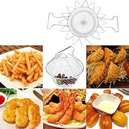 Ascension 12 in 1 Chef Basket Kitchen Tool of Stainless Steel for Home Usage (Silver)