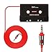 Universal Car Audio Cassette Adapter for Smartphones, 3.5mm AUX Music Cassette Tape Adapter MP3 Player Converter Compatible with Cellphones, MP3 Players
