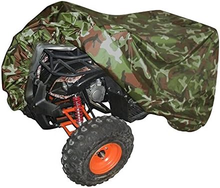 All Weather Protection ATV Cover, Durable Universal Waterproof Wind-proof fit ATV Quad Bike Outdoor Indoor Storage Cover for Polaris Honda Yamaha Suzuki (2XL, Camouflage)