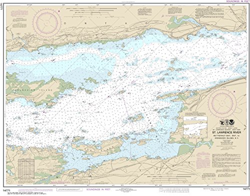 NOAA Chart 14771 Butternut Bay, Ont., to Ironsides l., N.Y.: 28.52" X 36.27" Paper Chart By MapHouse