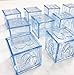 Craft and Party Baby Favor Acrylic Alphabet Fillable Baby Blocks (Blue)