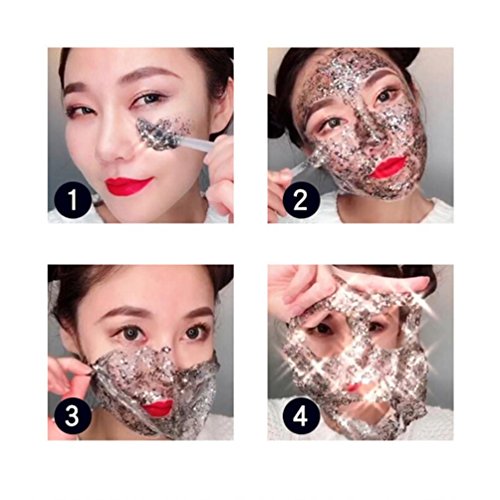 Yeefant Tearing Moisturizing Cleaning Nourishing Brightening Facial Face Care Genuine Moisture Peel Off Star Mask Sheet DIY Natural Spa Skin Care Cosmetics for Women Adult - Thumbnail 3