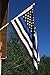 INNOCHEER Thin Blue Line Flag 3x5 ft - 210D Nylon, Embroidered Stars and Sewn Stripes with 2 Brass Grommets For Outdoor Events and Indoor Display