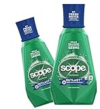 (2 Pack) Scope Mouthwash, Outlast, Long Lasting Mint, 33.8 oz. ea.