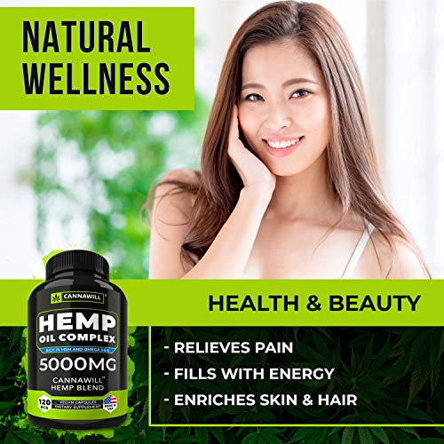 6 Hemp+Oil+Capsules+5000MG+Inflammatory