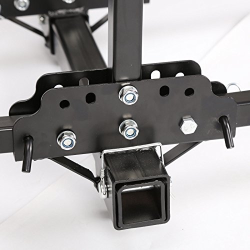 9TRADING 4 Bike Platform Style Bicycle Rider Hitch Mount Carrier Rack Sport Receiver, Free Tax, Delivered within 10 days