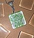 10 Small Clear 1 Inch Square Glass Tiles for Jewelry Making and Crafting