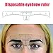 50pcs Disposable Soft Accurate Eyebrow Ruler Sticker Microblading Makeup Tools,Adhesive Eyebrow Measurement Ruler Template Stencil Sticker for Tattoo
