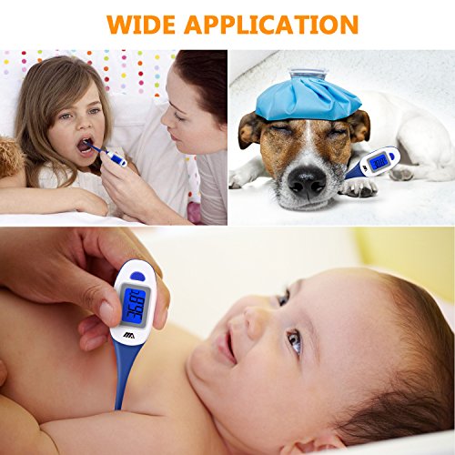 Basal Thermometer by Benewell-Digital Axillary Temperature Fever Thermometer-Oral Rectal Monitor-Fast Reading, Accurate, Waterproof-Medical Detector-Babies and Adults-FDA and CE Approved