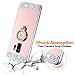 Caka Galaxy S9 Case, Galaxy S9 Glitter Case Mirror Series Luxury Cute Shiny Bling Mirror Makeup Case for Girls with Ring Kickstand Diamond Protective TPU Case for Samsung Galaxy S9 (Rose Gold)