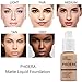 Matte Oil Control Liquid Foundation, Full Concealer Foundation Cream Brighten long-lasting Shade 30ml