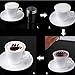 Drhob Hot 16Pcs Coffee Latte Art Stencils DIY Decorating Cake Cappuccino FoamTool CN (Color: White)
