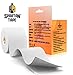 Spartan Tape Kinesiology Tape - Incredible Support for Athletic Kt Sports and Recovery - Free Kinesio Taping Guide! - Pregnancy Lifting Sensitive Fit Rock Prewrap Lifting - Uncut (Frosted White)