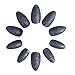 ECBASKET Press On Nails Black Glitter Witch Stiletto Fake Nails 24pcs for Halloween Costume Nail Decorations Acrylic Halloween Teeth Almond Nails Pointed Nail Tips