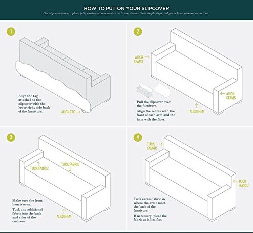 image for Great Bay Home Modern Velvet Plush Strapless Slipcover. Form Fit Stret