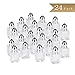 TrueCraftware- 1/2 oz Mini Salt Shakers Glass Body with Stainless Steel Cap Set of 24- Mini Square Glass Cube Salt and Pepper Shakers Stainless Steel Top Individual Shakers for Restaurants Weddings