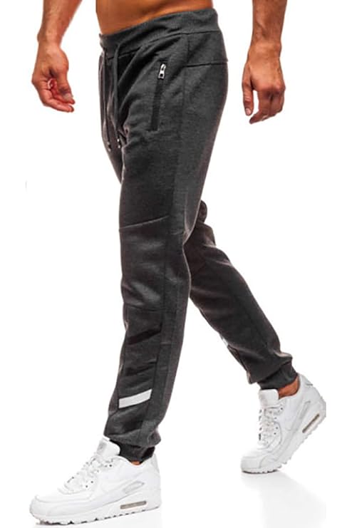 Herren Hosen Sporthose Trainingshose Cargo Pants Jogginghose Sweatpants Jogger Mode Freizeit Laufen Fitness Streifen Enger Be