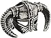 Asterom Unique Paracord Knife Beads - Custom Paracord Lanyard Charms Metal Beard Bead - Viking Helmet
