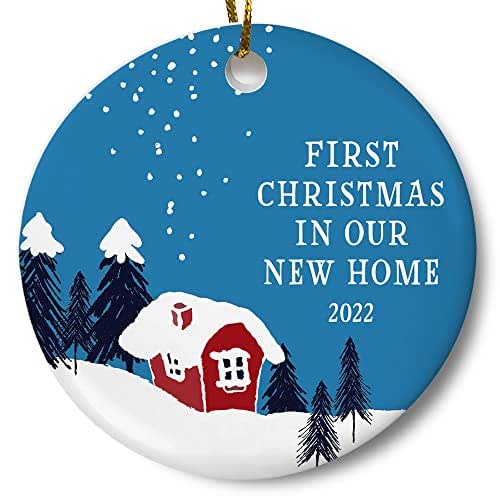First Christmas In New Home 2022 Amazon.com: First Christmas In Our New Home 2022 Christmas Ornament, Winter  Woodland Ornament, Housewarming Gift, Homeowner Present, 3 Inch Flat  Ceramic Ornament With Gift Box : Handmade Products
