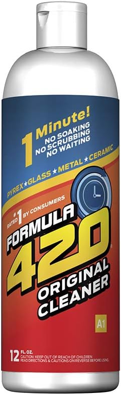 FORMULA 420 CLEANER - GLASS, METAL & CERAMIC CLEANSER [12 FL OZ]: Health & Personal Care