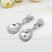 Gorgeous Austrian Crystal Rhinestone Wedding Bridal Teardrop Drop Dangle Earrings