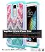 LG K10 Case, LG Premier LTE L62VL L61AL Case, NageBee [Hybrid Protective] Armor Soft Silicone Cover with [Studded Rhinestone Bling] Design Diamond Hard Case For LG K10 / Premier LTE L62VL L61AL- Wave