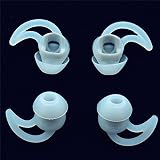 Vezukv Bose Earbud Replacement Isolated noise Tips Compatible for Bose in ear Earbuds QC20 QC20i QC30 SoundSport Headphones SIE2 SIE2i IE2 IE3(2White-M)