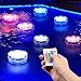 WHATOOK Submersible Led Lights, 16 Colors Changing IP68 Waterproof Remote Control Battery Powered Underwater Pond Lights for Above Ground Pool Hookah Accessories,Hot Tub,Fountain Vase Base(2 Pack)