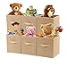 Mr Bros 6-Pack Tan Color Fabric Cloth Storage Cubes Shelves Baskets Bins Containers Home Decorative Closet Two Handles Organizer Household Fabric Cloth Collapsible Box Toys Storages Drawer