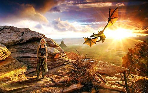 HiddenSupplies.com Game of Thrones Khaleesi MTN Playmat + Free RFG Sleeves 75 Count Standard