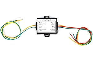 Tail Light Converter, 2 Wire to 3 Wire Conversion, Trailer Wiring Adapter, ABS Material, No Tools Required, High Performance,